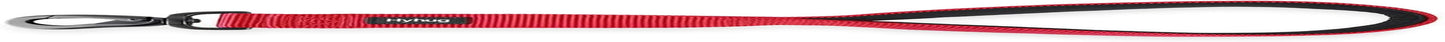 Traffic Nylon 18 Inches Short Leash with Soft Neoprene Padded Handle for Giant Large Medium Boy and Girl Dogs - Professional Training, Daily Use Walking. (18 Inches, Red)