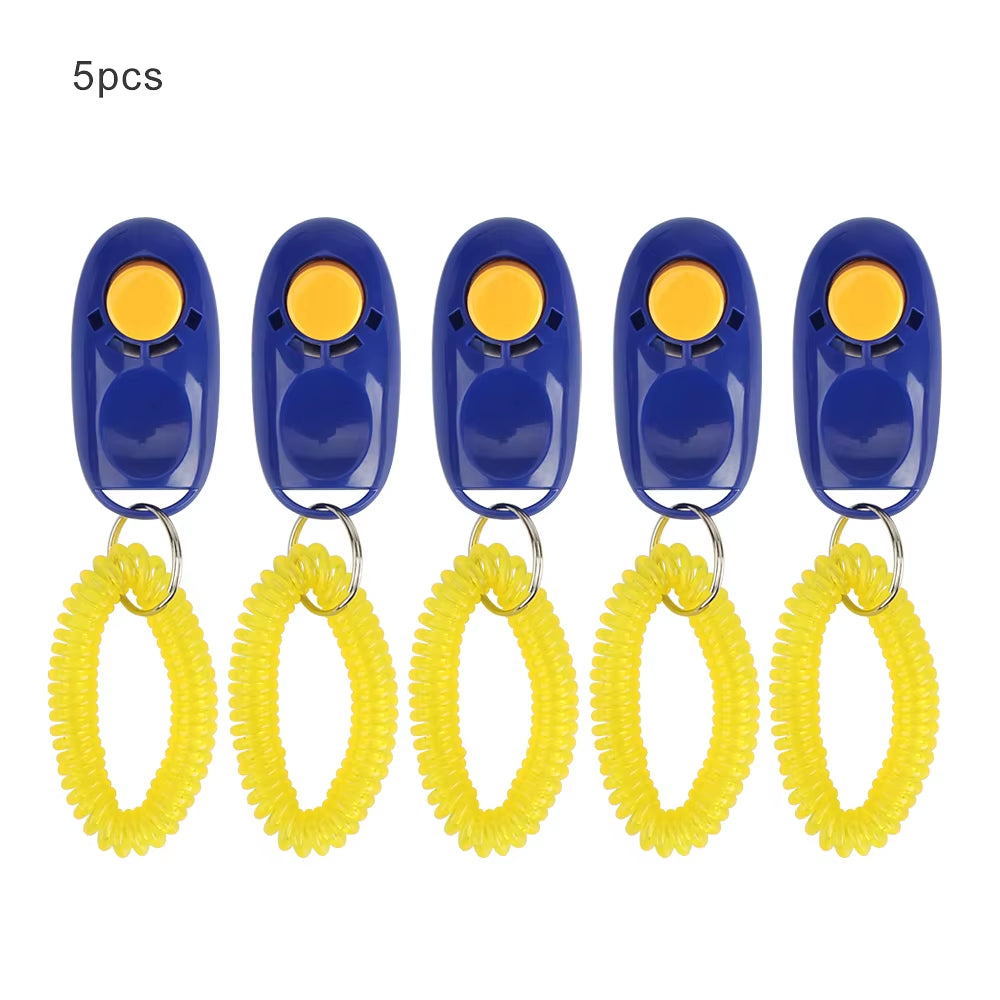 5-Pack Dog Clicker Training Set - Enhance Obedience for Dogs & Cats