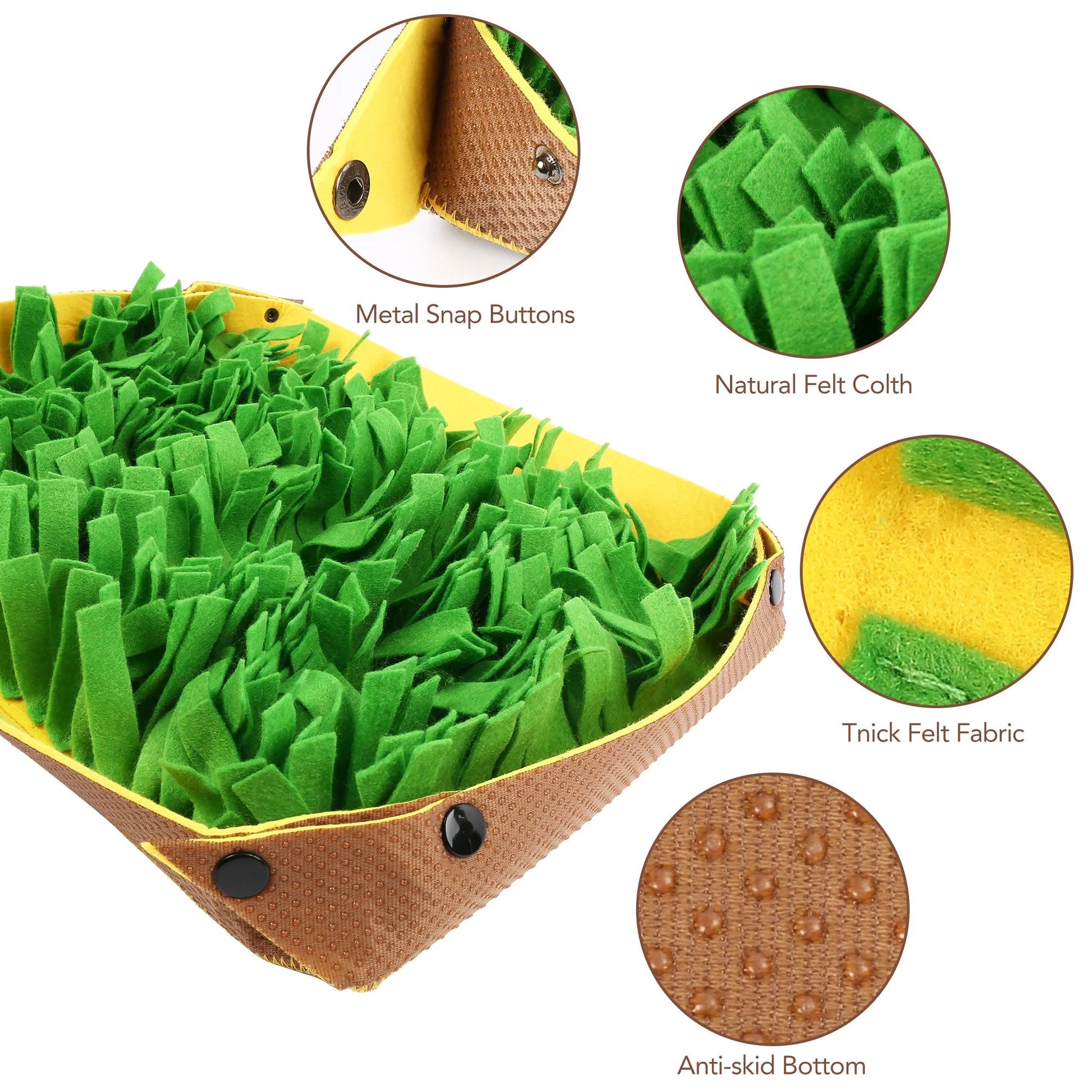 Snuffle Mat for Dogs, Dog Nosework Feeding Mat, Washable