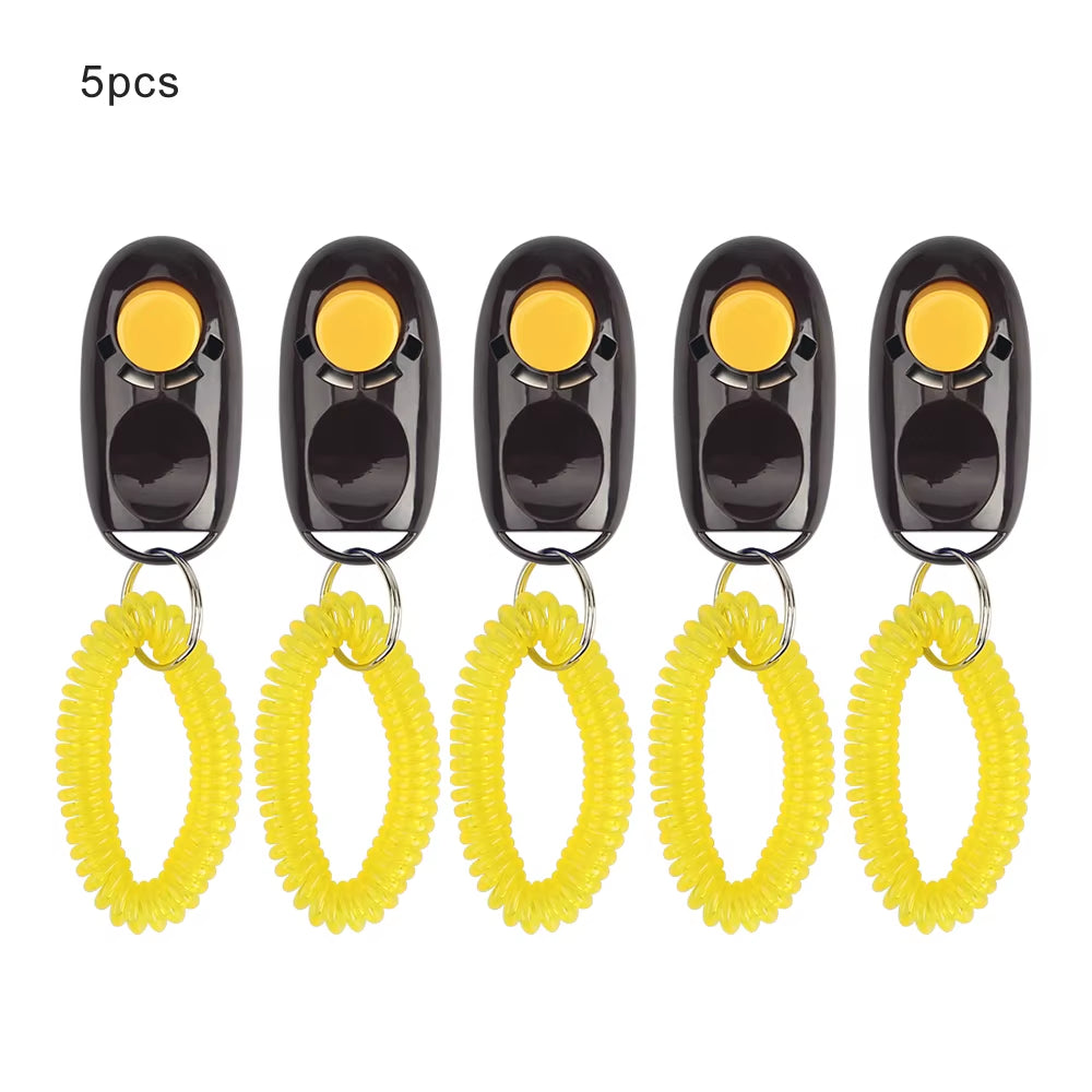 5-Pack Dog Clicker Training Set - Enhance Obedience for Dogs & Cats