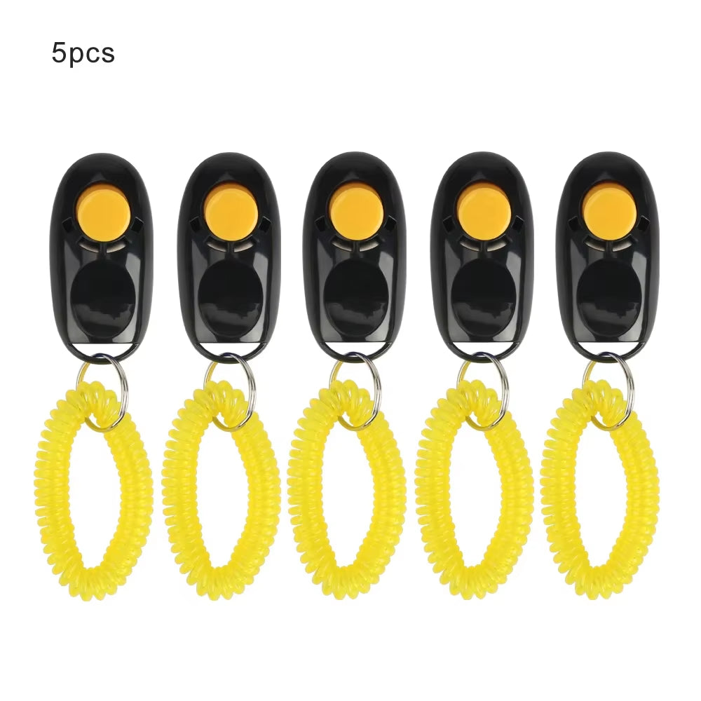 5-Pack Dog Clicker Training Set - Enhance Obedience for Dogs & Cats